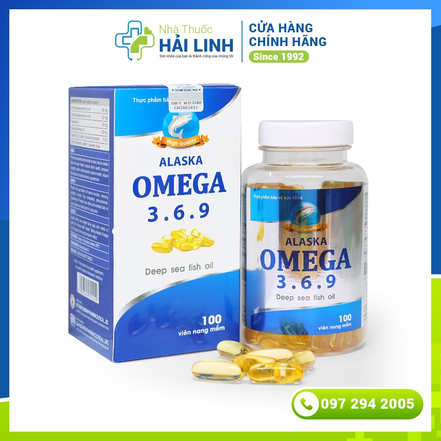 [CHÍNH HÃNG] Alaska Omega 369 - Giúp giảm xơ vữa động mạch