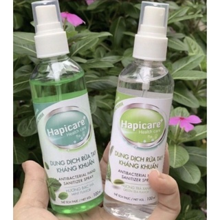 Combo 15 chai xịt khuẩn, dung dịch rửa tay sát khuẩn mini HapiCare+ (100ml), nước khử khuẩn xịt rửa tay khô