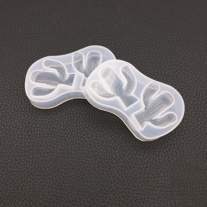 Khuôn làm bánh/trang sức hình cây xương rồng đáng yêu bằng nhựa epoxy