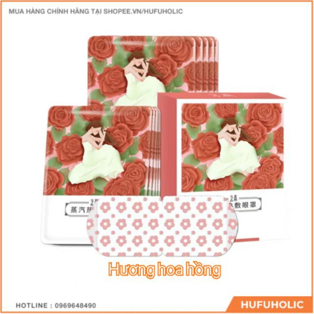 YUNBEN – Mặt nạ mắt nóng các mùi hoa thư giãn mờ thâm mắt dưỡng ẩm YUBE01