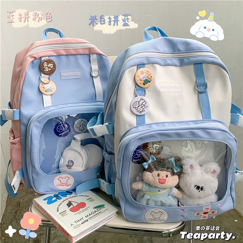 Balo đựng doll 10cm 15cm 20cm - Balo đi học ulzzang phong cách Hàn Quốc