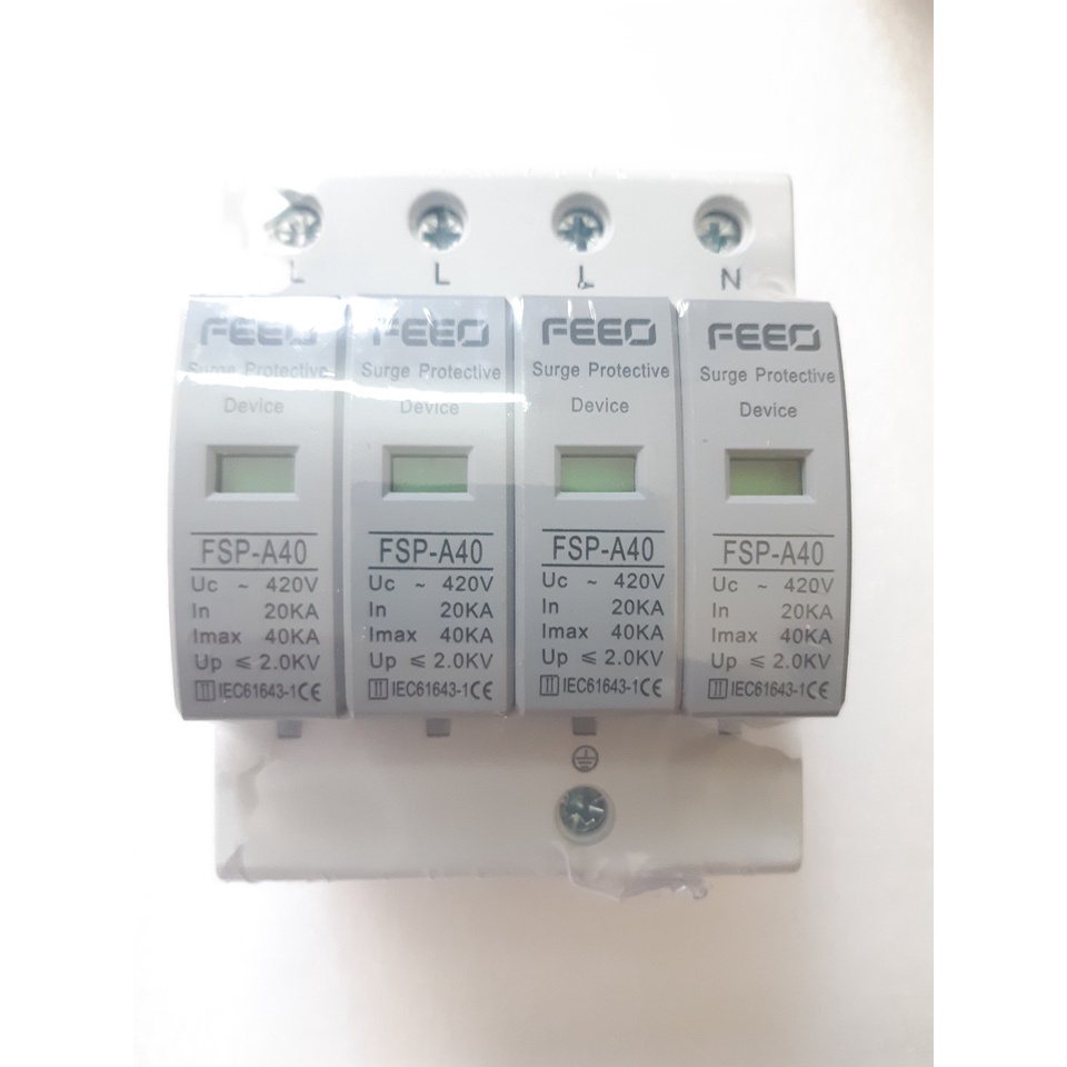 Chống sét lan truyền 3 pha 4P hãng FEEO cho hệ thống điện mặt trời