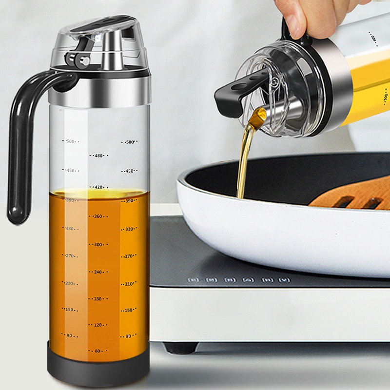 Bình đựng dầu Olive tự động nắp lật chống rò rỉ
