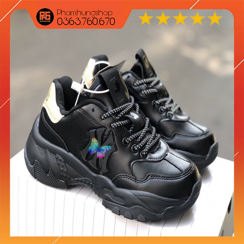 Giày thể thao sneaker 🔥 NY HOLOGRAM FULL ĐEN 🔥. Giày độn đế giúp tăng chiều cao 🍁 Full Box + Full Bill 🍁