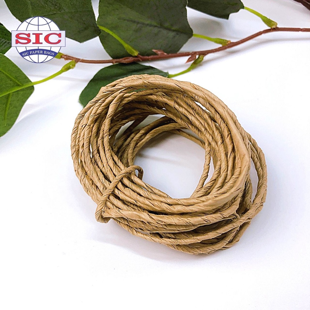 [1 KG] Dây giấy xoắn 2.5mm màu nâu Decor họa tiết văn phòng phẩm trang trí bưu thiếp thủ công mỹ nghệ