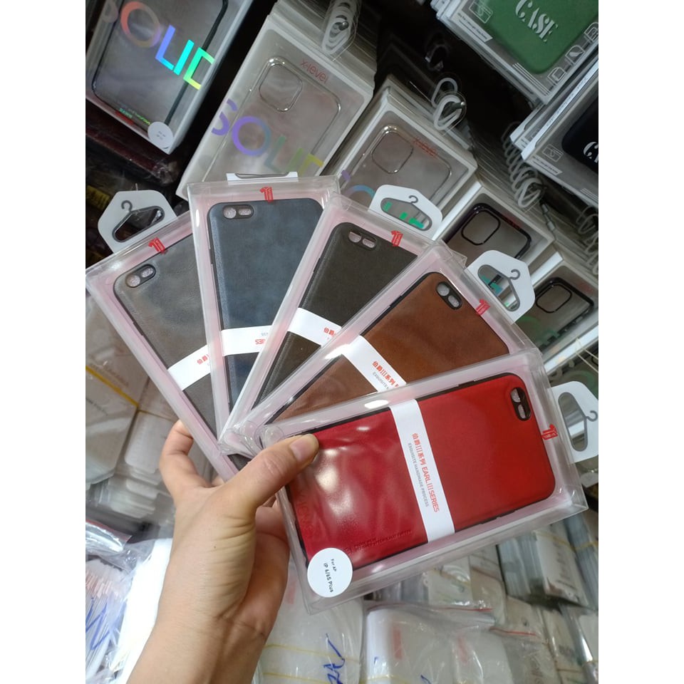 Ốp Lưng X-Level Da Cho iPhone 6G, 6P, 7 PLUS, 8 PLus Viền nhựa dẻo