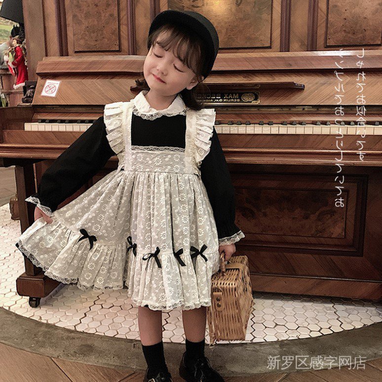 ❤Hàng có sẵn❤Đầm công chúa cổ búp bê phong cách Lolita cho bé gái