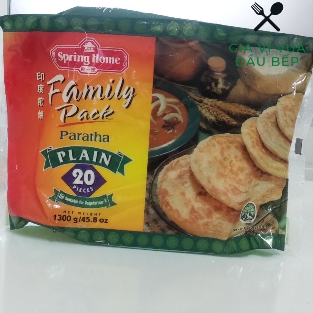 Bánh Roti Paratha Pain 1.3kg*20b/ Bánh Mì Vị Truyền Thống Singapore hàng nhập chính hãng