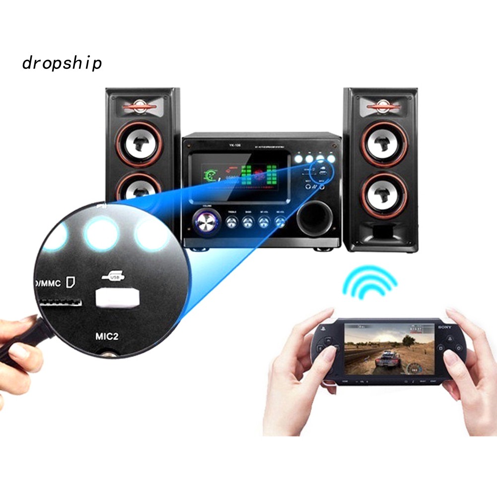 USB nhận tín hiệu bluetooth kết nối âm thanh DP 3.5mm AUX cho dàn loa xe hơi/máy tính