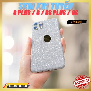 Miếng dán skin kim tuyến lấp lánh iPhone 6S Plus / 6 Plus / 6 / 6S lưng full viền
