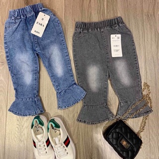 Quần ngố bò ống loe