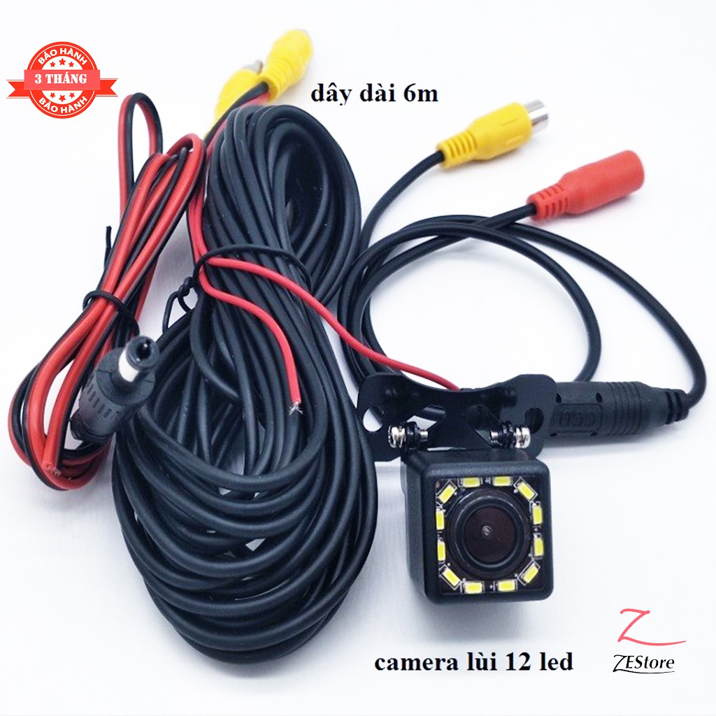 Camera lùi ô tô ccd hd 12 led trợ sáng ban đêm | BigBuy360 - bigbuy360.vn