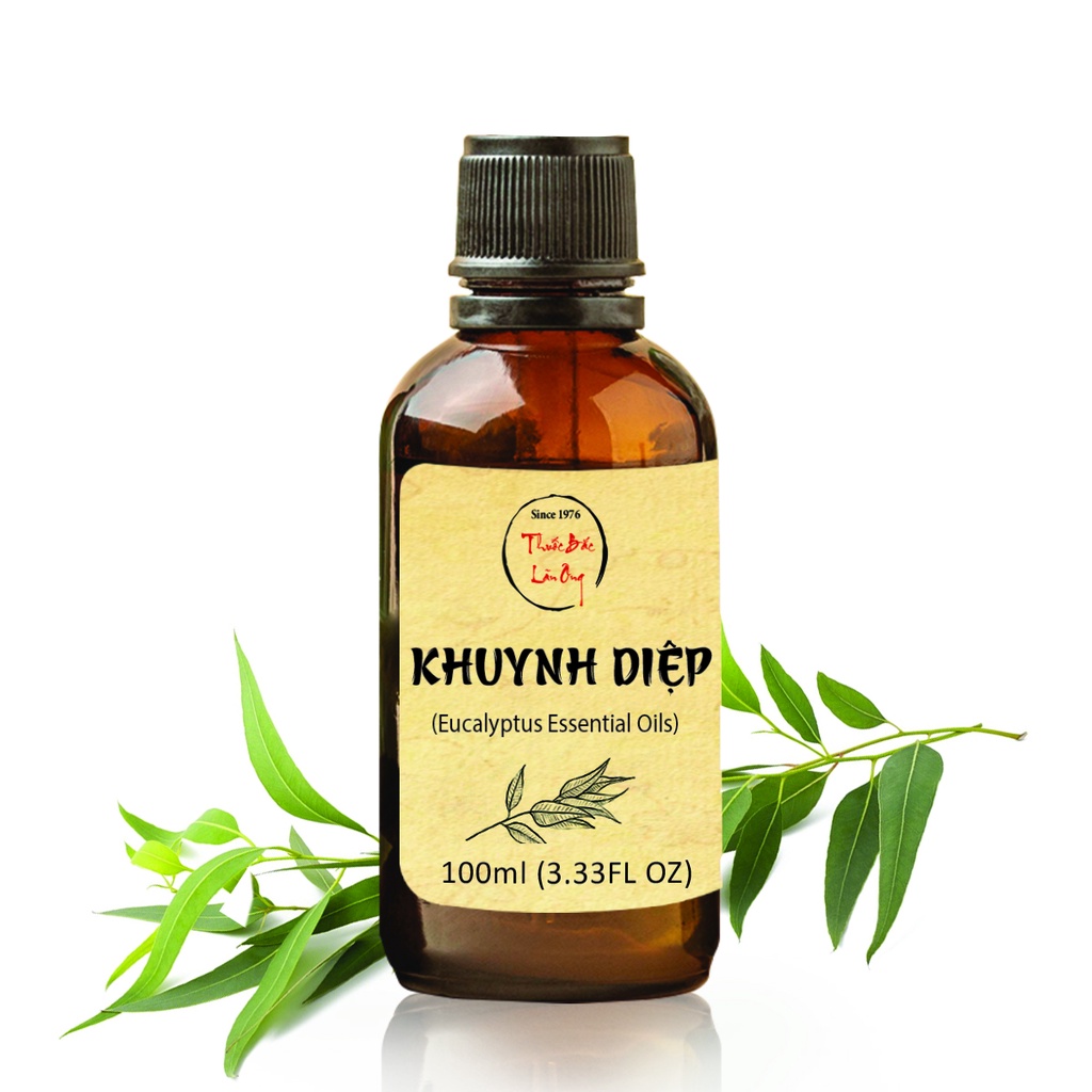 Tinh dầu Khuynh Diệp 100ml, giảm ho, cảm cúm, ngạt mũi, dị ứng, đuổi muỗi, côn trùng - Thuốc Bắc Lãn Ông