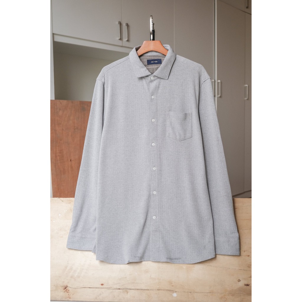 Áo sơ mi unisex, chất vải flannel, form suông đi làm đi chơi