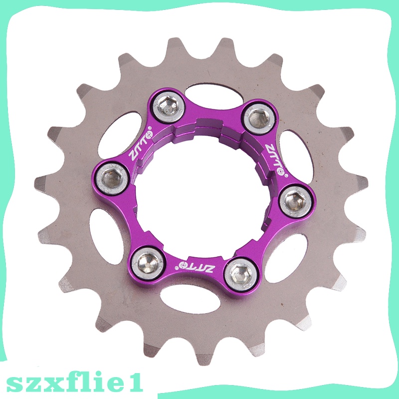 [🔥Hot Sale🔥]  Single Speed Cassette Cog Lockring Set Fixed Gear 1 Speed Adapter 17-32T Hub