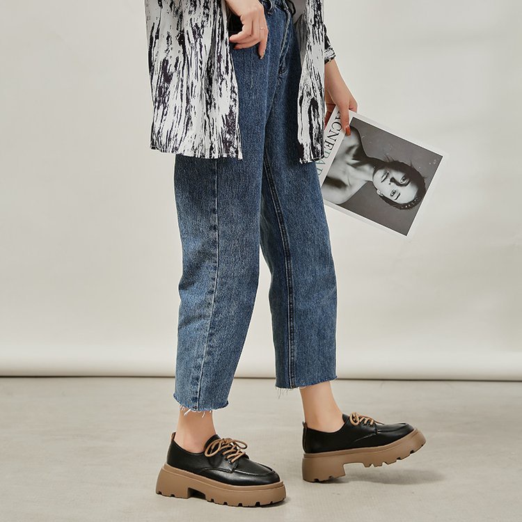 Giày sneaker nữ oxford phong cách học sinh độn đế 6cm thời trang ulzzang Hàn Quốc siêu Hot TH-93