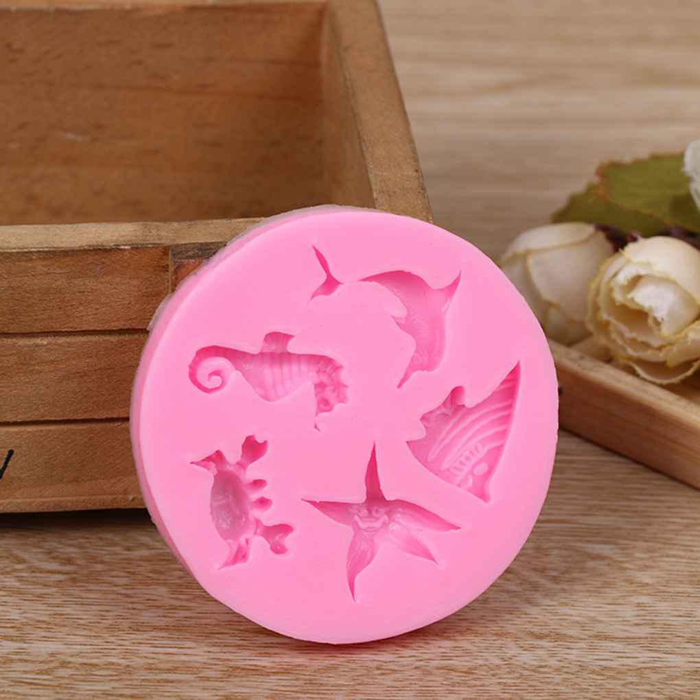 Khuôn Silicone Làm Bánh Hình Cá Ngựa, Cá Ngựa, Xà Phòng, Thạch Rau Câu