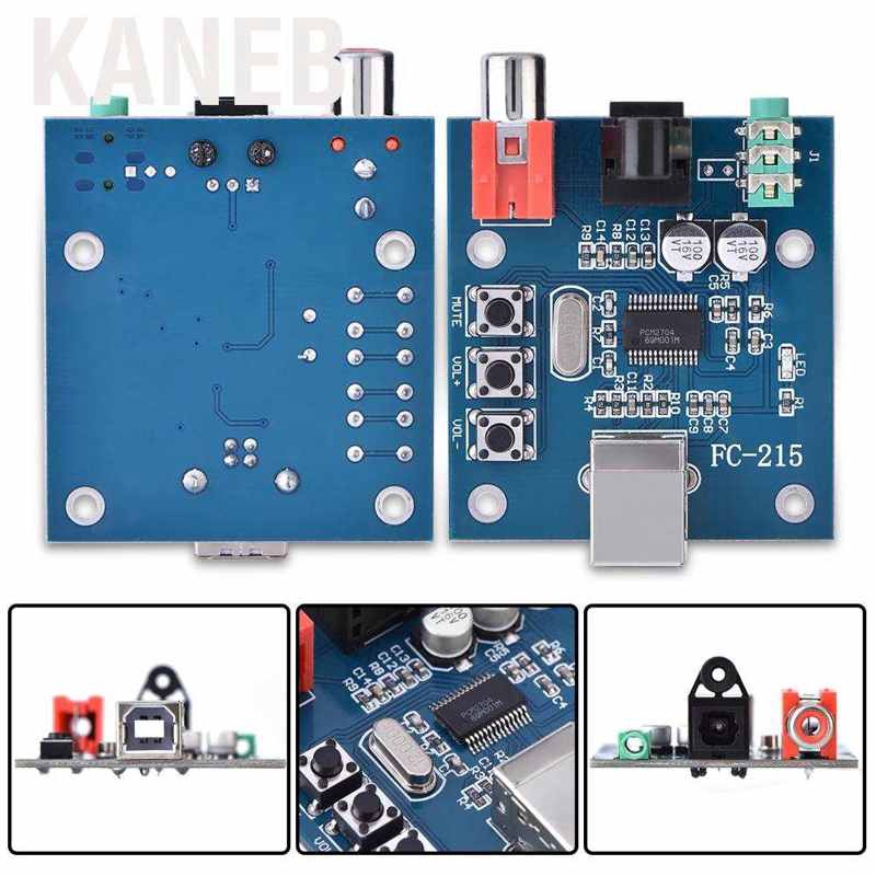 Bảng mạch giải mã âm thanh Kanes Pcm2704 Usb Dac Sang S / Pdif Hifi đầu ra 3.5mm