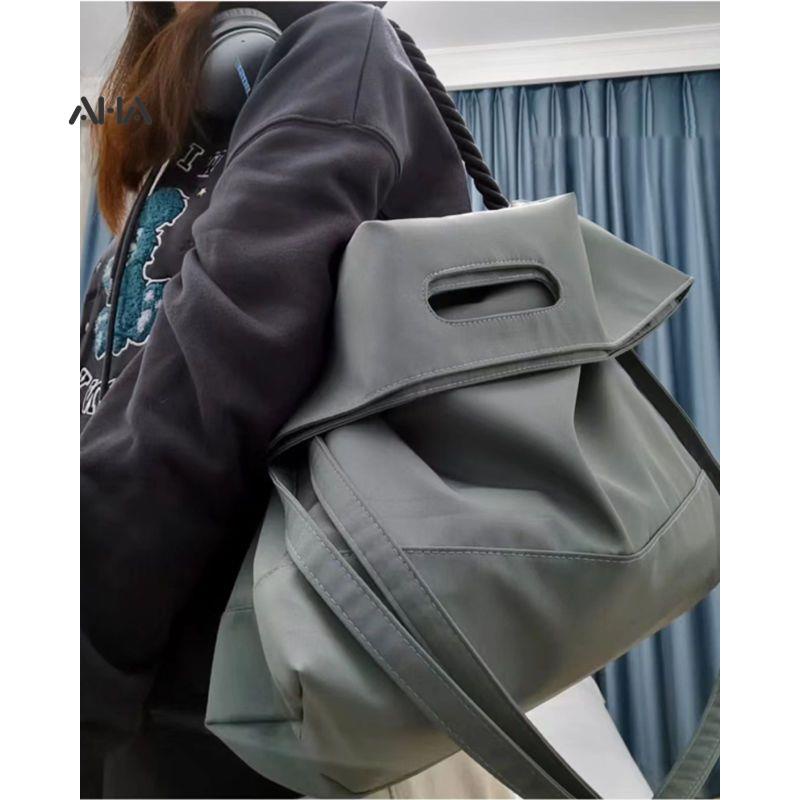 Túi đeo chéo AHA official cỡ lớn bằng nylon thời trang cho nữ