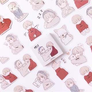 Bộ 45 sticker boy girl e90