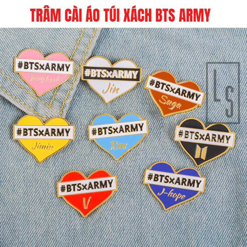 Trâm BTS ARMY 8 màu - Sẵn hàng