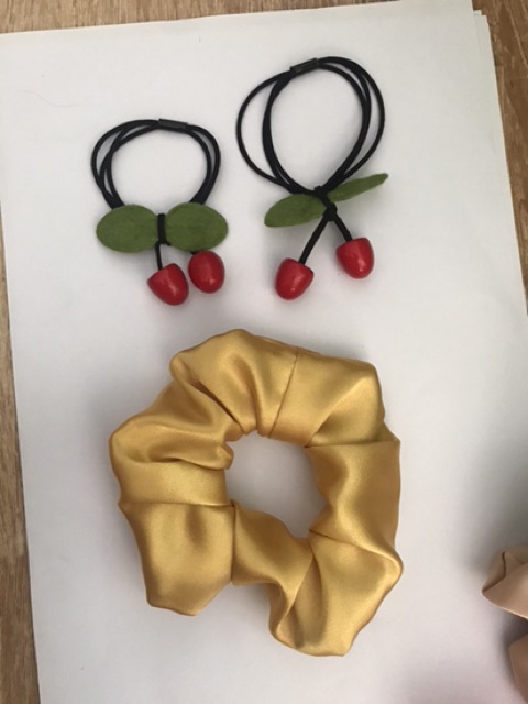Cột tóc vải scrunchies bản to được chọn màu bán lẻ giá sỉ
