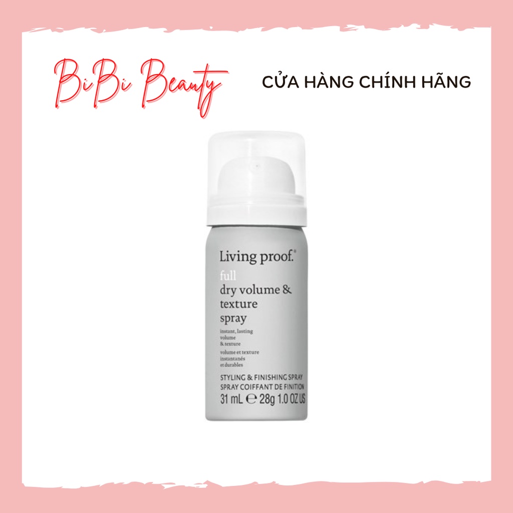 Xịt Tạo Nếp và Làm Phồng Tóc Living Proof Full Dry Volume & Texture Spray Minisize 31ML