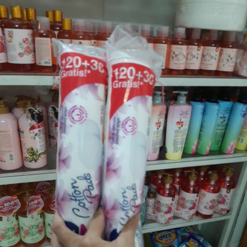 BÔNG TẨY TRANG AURA - 150 miếng