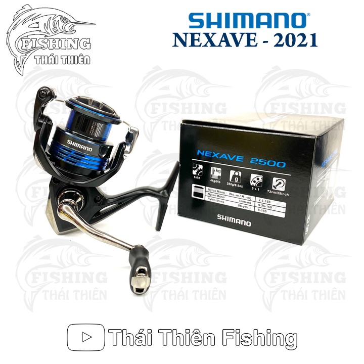 Máy Câu Cá Shimano Nexave 2500HG 2021 Hàng Chính Hãng Malaysia