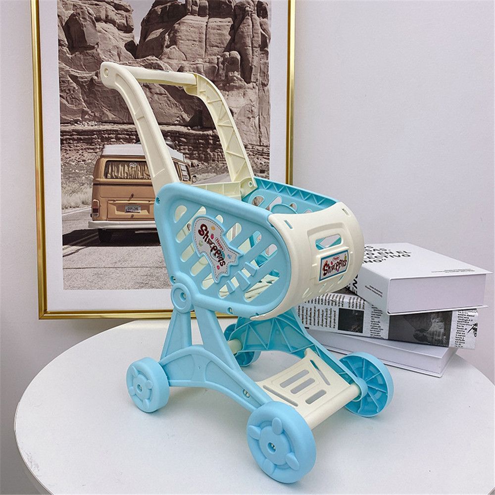 Đồ chơi xe đẩy mua sắm bằng nhựa mini nhiều màu dành cho bé