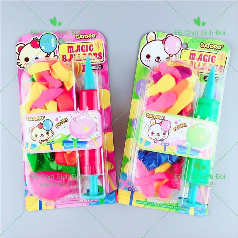 vĩ bong bóng và ống bom