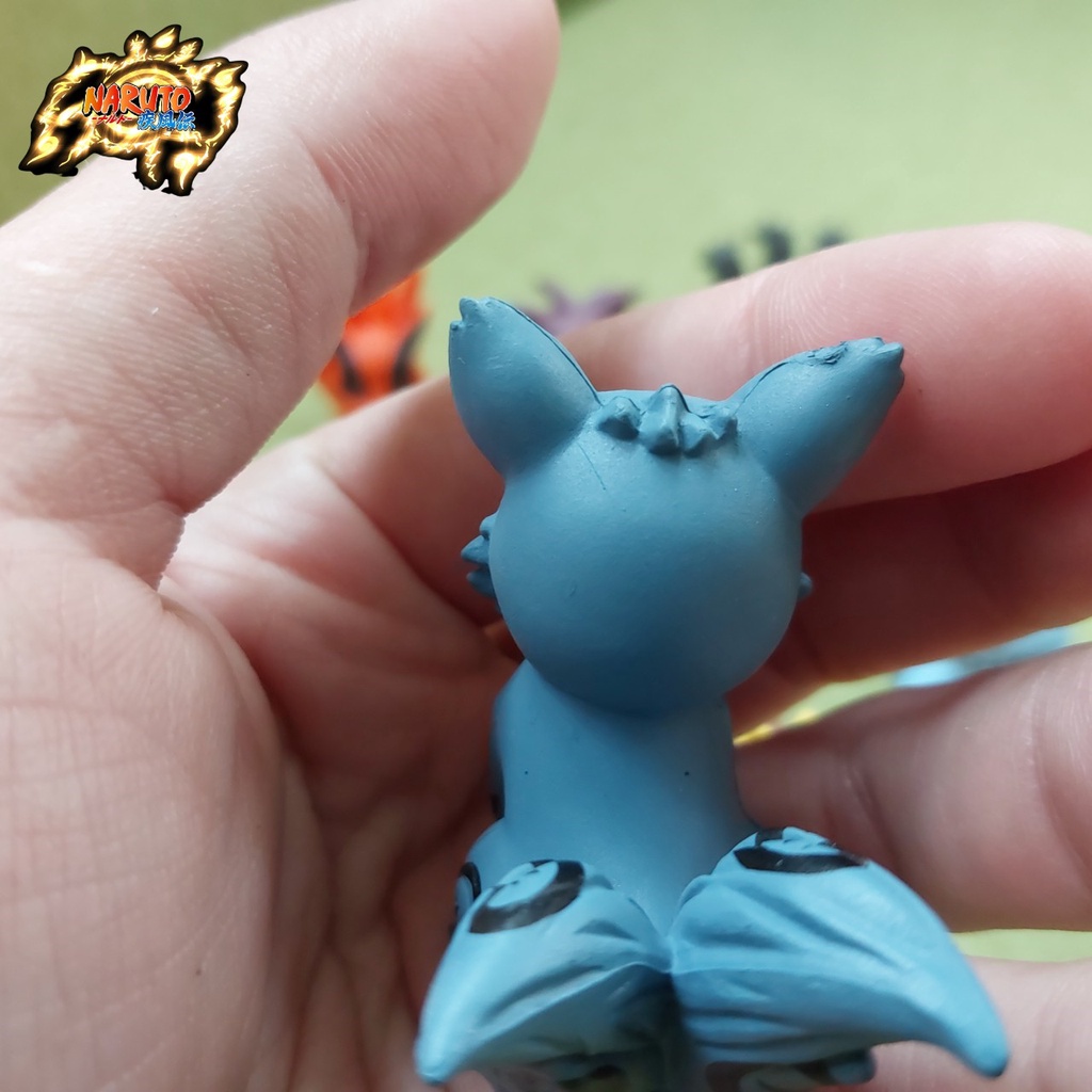 Mô hình Naruto Nhị Vĩ Ác Miêu Nibi Matatabi Một trong Cửu vĩ thú hoạt hình nhẫn giả Na Ru To 1524 2