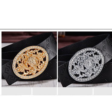 Dây thắt lưng da nam,(1.ba)Dây nịt nam mặt chạm mặt tròn vàng siêu đẹp-thắt lưng thời trang nam | BigBuy360 - bigbuy360.vn