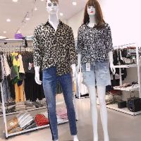 Sơ mi in da beo form unisex