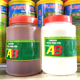 Keo hai thanh phần EPOXY AB Bộ 1 Kg thiếu