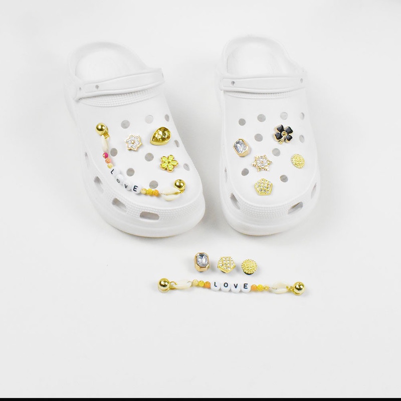 Bộ Phụ Kiện Khóa Dây Giày Crocs Phong Cách Cổ Điển Độc Đáo DIY