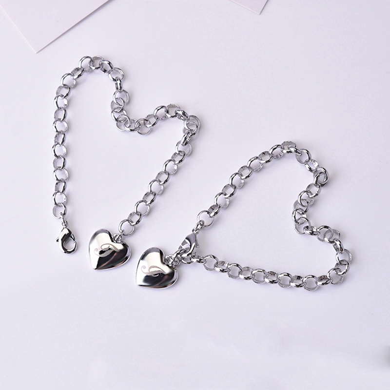 Sterling Silver Bracelet Mặt Dây Tình Yêu 26 Trang Sức Bảng Chữ Cái Tiếng Anh