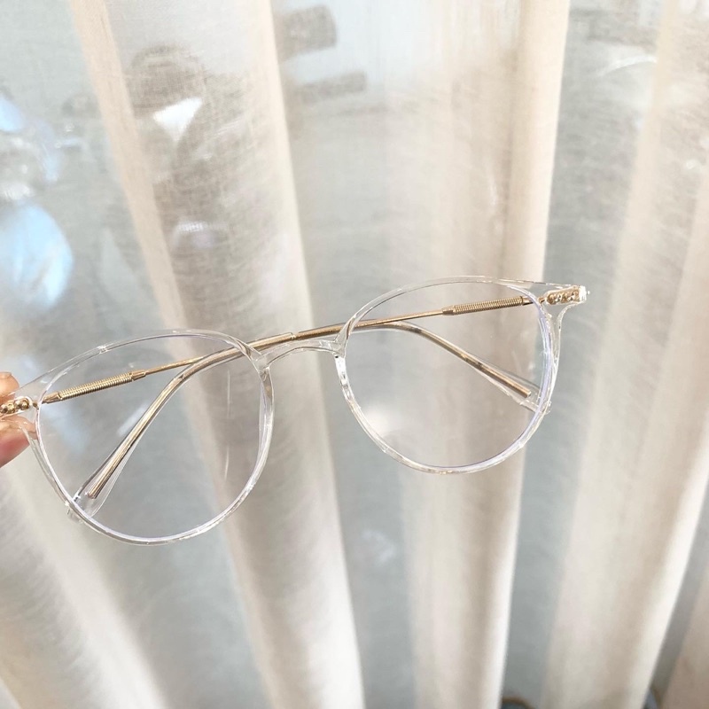 Gọng kính nhựa tr90 siêu mảnh nhẹ dáng tròn cho nam nữ - 2205
