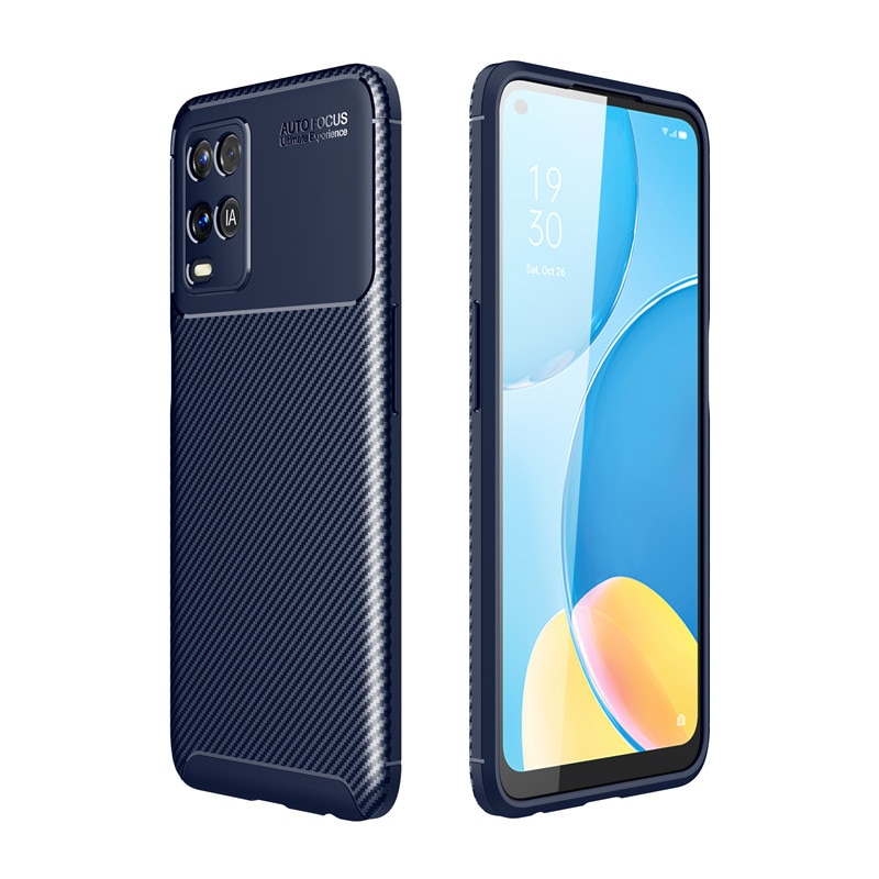 Ốp Điện Thoại Mềm Họa Tiết Sợi Carbon Cho Oppo A54 A94 A74 5g | BigBuy360 - bigbuy360.vn