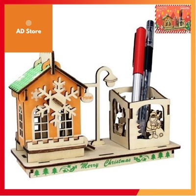 Đồ chơi lắp ghép gỗ 3D Hộp đựng bút độc đáo