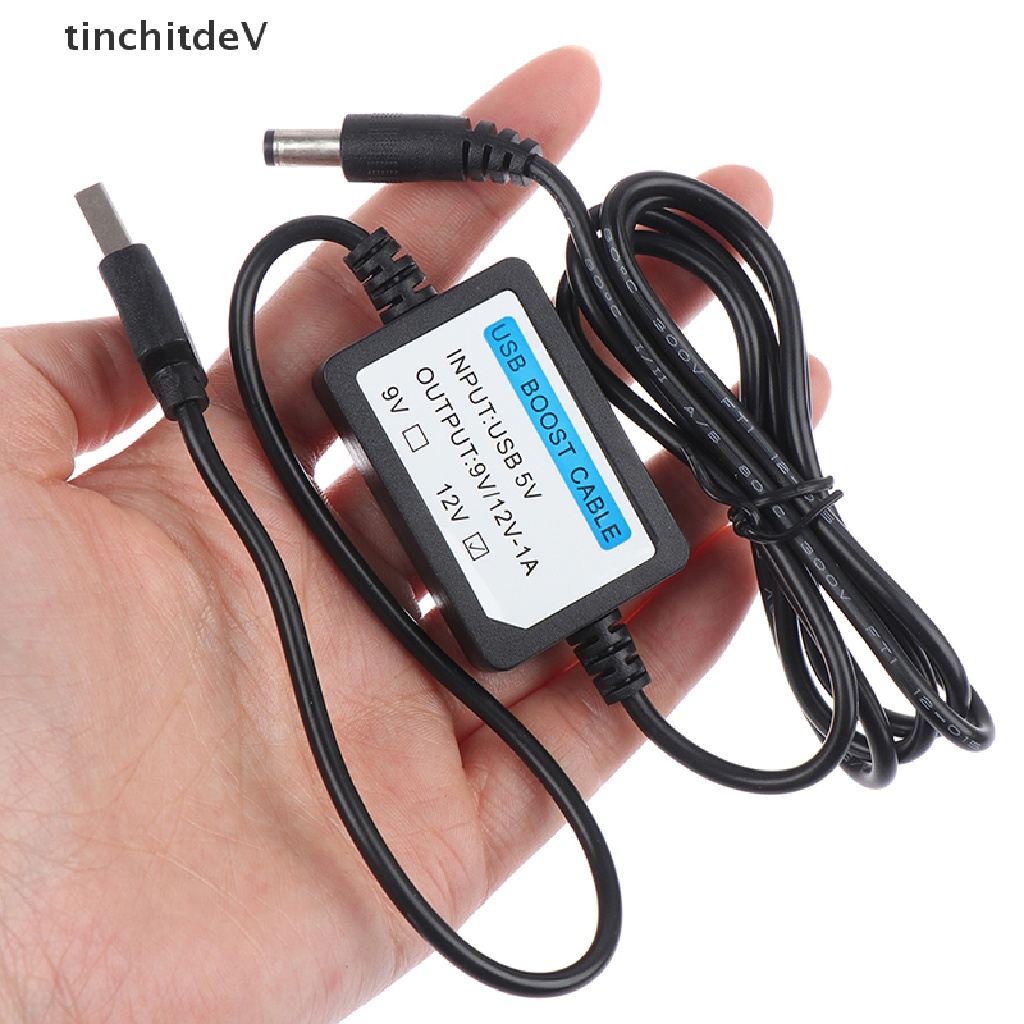 Dây Cáp Tăng Áp Nguồn Điện DC 2.1x5.5mm 5V Sang DC 9V / 12V 1A