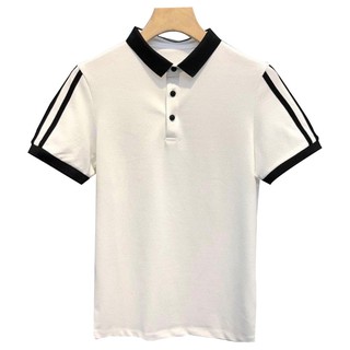 Áo polo nam, Áo thun nam có cổ viền sọc phong cách thể thao chất liệu cotton cá sấu cao cấp - AC118 - Shopmens