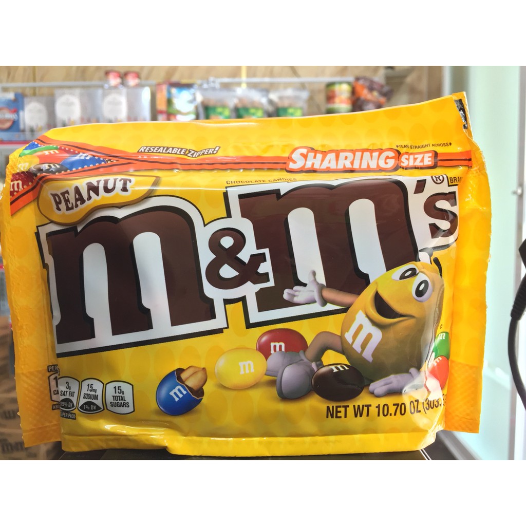Kẹo Chocolate M&M's Của Mỹ Peanut 303g