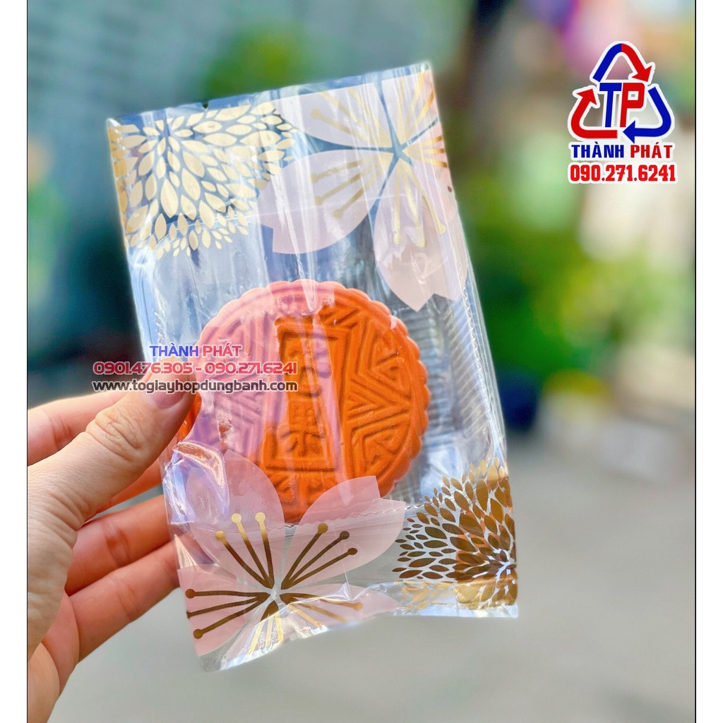 100 Khay kèm túi đựng bánh trung thu 150g - 200g - nhiều mẫu túi hàn miệng mới nhất 2023