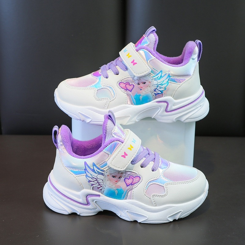Giầy Elsa Công Chúa,Giày Thể Thao Elsa Phối lưới Thoáng Khí Sz 26-38 Cho Bé Gái 3Tuổi GH07