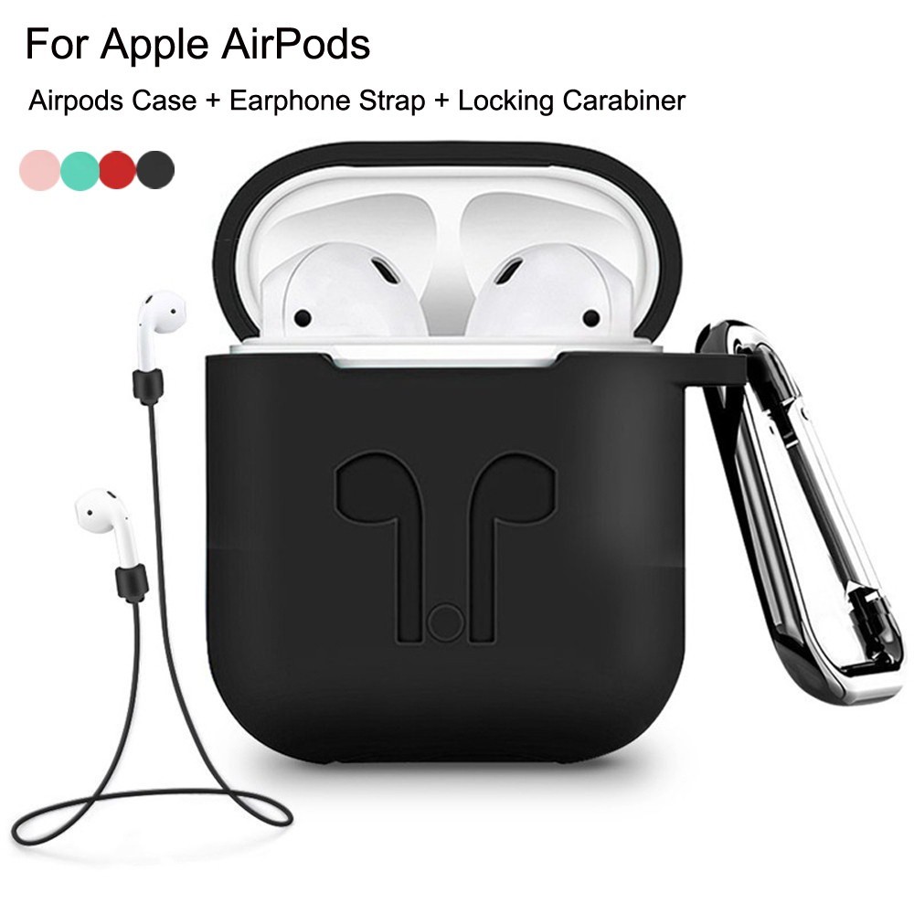 Vỏ silicone bảo vệ cho hộp sạc tai nghe Apple Airpods