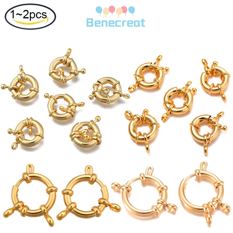 Vòng khóa lò xo BENECREAT bằng thép không gỉ 304