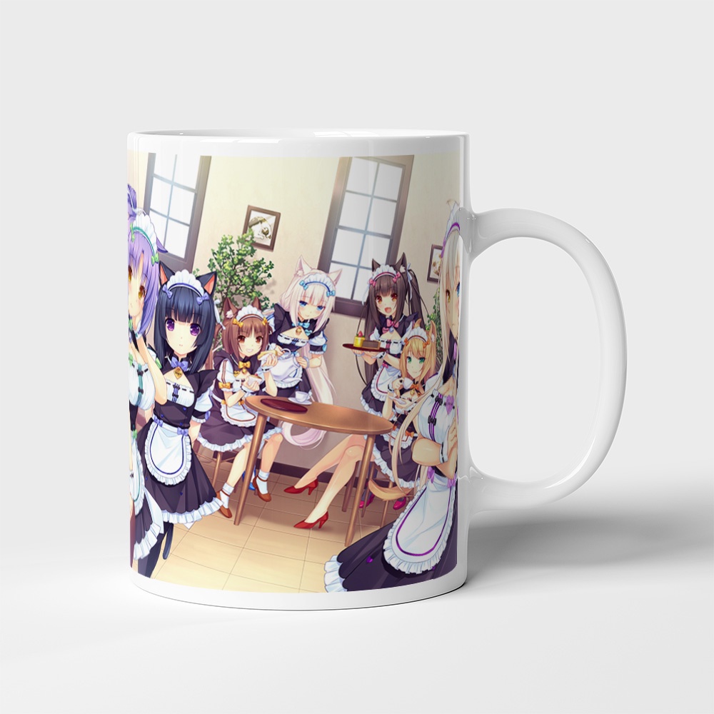Cốc uống nước Anime, ly in hình NEKOPARA - Mẫu 1. Nhận in theo yêu cầu