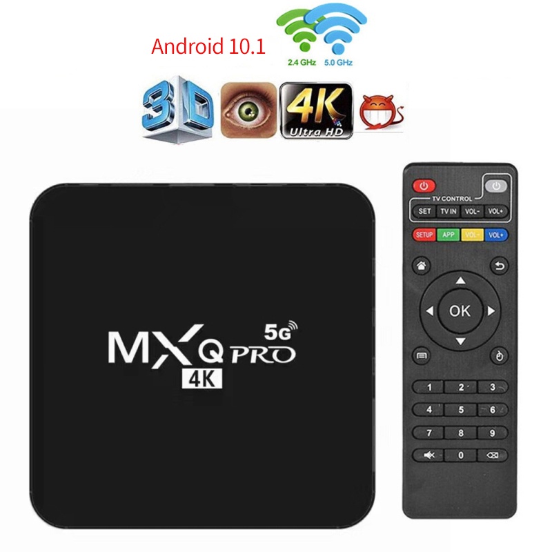 Smart Mxq Pro Tv Box 4k Hd Repeat 4gb / 64gb Android Wifi 5g Ultra Hd