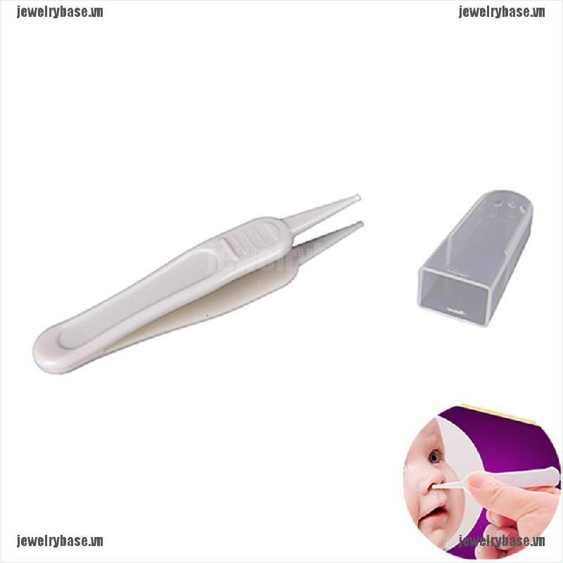 [Base] Baby's Cleaning Tweezer Ear Nose Navel Cleaner Remover Plastic Forceps Body Care, [VN]